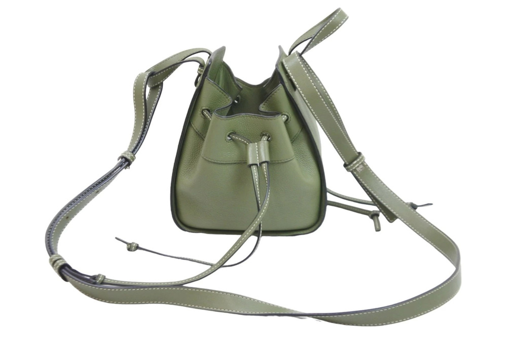 Loewe Hammock Drawstring Handbag Green